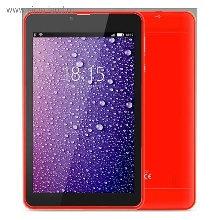 Планшет BQ  7021G Hit 3G Red 2sim,7" IPS,1280x800,512Mb+8Gb,5Mp+2Mp,GPS,5.1, красный - Фото 1