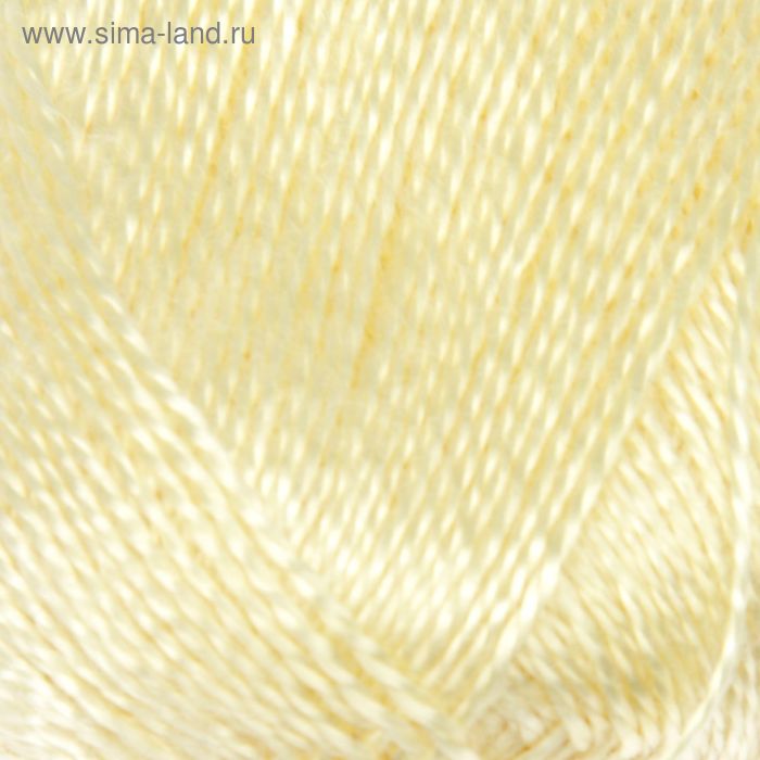 Пряжа"Шелковый блеск" 100% лиоцель(вискоза /эвкалипт) 400 м/100 гр (1080, шампанское) - Фото 1