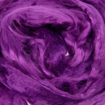 Шерсть для валяния 100% вискоза 50гр (0262, фиолетовый)