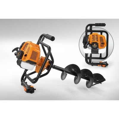 Мотобур CARVER AG-152/000, 2Т, 1400 Вт, 110-280 об/мин, d=20 мм, без шнека