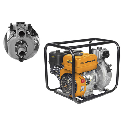 Мотопомпа Carver CGP 3050 H, 4Т, 5.2 кВт/7 л.с., 210 м3, 30 м3/час, глубина 7