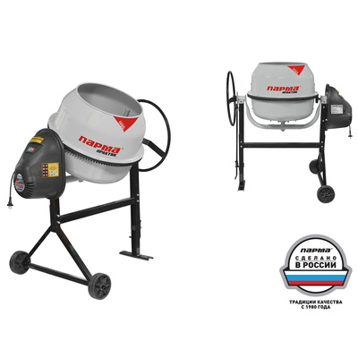 Бетоносмеситель ПАРМА Б-121-Э, 600 Вт, объем бака/смеси 120/46 л