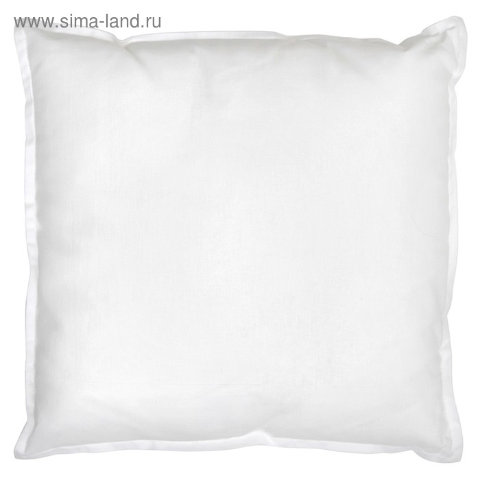Подушка декоративная, размер 40х40 см, цвет белый - Фото 1