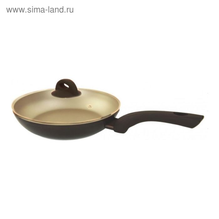 Сковорода с крышкой с антипригарным. покрытием Tiramisu, 26 см - Фото 1