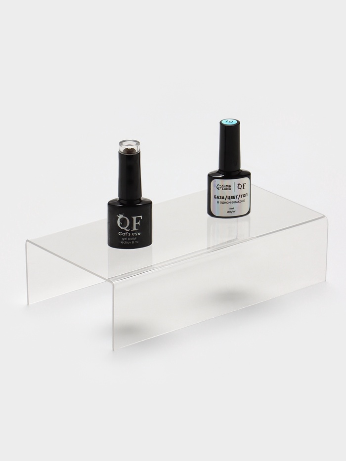 Подставка ступенька одинарная 20×10×5 см, оргстекло 2 мм - Фото 1