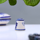 Напёрсток сувенирный «Классика», 3 см, фарфор гжель - Фото 3