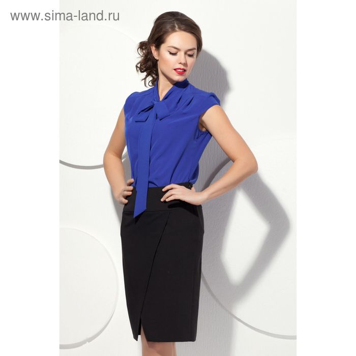 Блуза женская, размер 46, цвет синий Б-175/1 - Фото 1