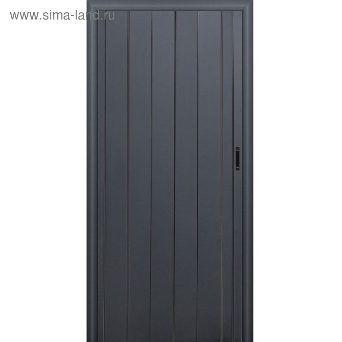 Раздвижная дверь ПВХ MODERN,черная кожа, 203х82 см - Фото 1