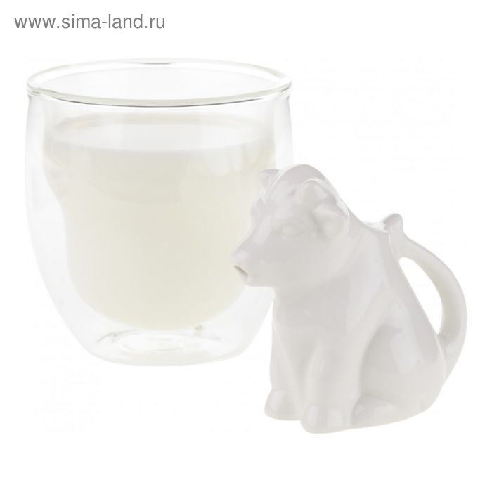 Молочник Cow, 8 см, фарфор - Фото 1