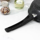 Сковорода «Гранит», d=28 см, h=7 см, пластиковая ручка, антипригарное покрытие, цвет чёрный - Фото 6