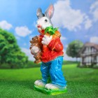 Садовая фигура "Заяц с мишкой" 57см МИКС - фото 24709867