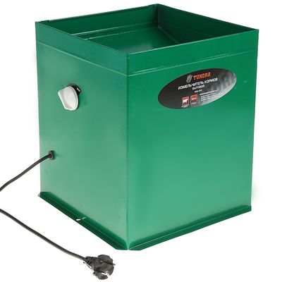 Измельчитель TUNDRA "ИКБ-003", трава 150 кг/ч, зерно 250 кг/ч, корнеплоды 900 кг/ч, зеленый