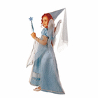 Карнавальный костюм «Сказочная фея», бархат, размер 36, рост 140 см, цвет голубой - Фото 2