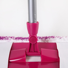 Швабра для мытья пола плоская «Мини», ручка 80 см, насадка из микрофибры 20×10 см, цвет МИКС - Фото 2