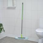 Швабра для мытья пола с прорезиненной телескопической рукояткой 60-140 см, цвет МИКС - Фото 2