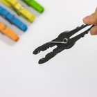 Прищепки бельевые на подвеске «Кубаночка», 8 см, 45 шт., цвет МИКС - Фото 3