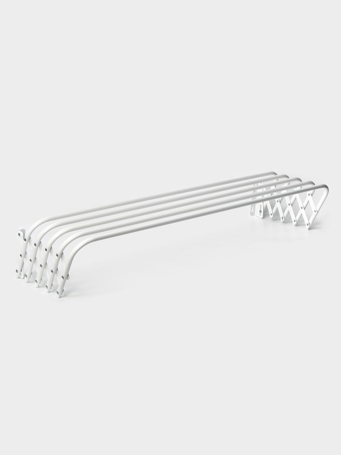 Сушилка для белья настенная, 90 см, белая - Фото 1