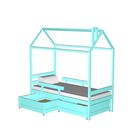Ящик выкатной малый для кровати-домика со спальным местом 140х70 см, 1 шт., цвет голубой - Фото 2