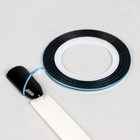 Лента клеевая для декора ногтей, 0,1 мм, 20 м, цвет синий - Фото 1