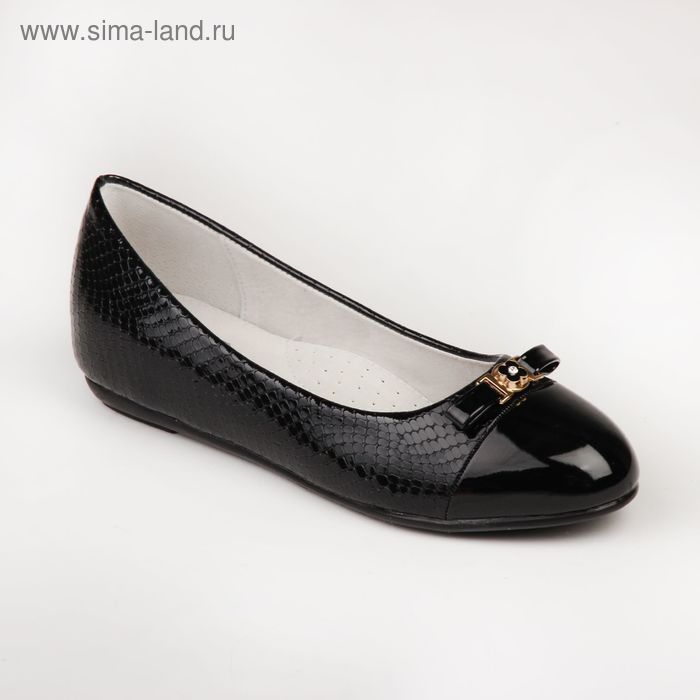 Туфли для школьников девочек SC-21435 (черный) (р. 37) - Фото 1