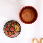 Банка для хранения сыпучих продуктов «Земляничка», кадочка средняя, 8.5×15 см, дерево, хохлома - Фото 5
