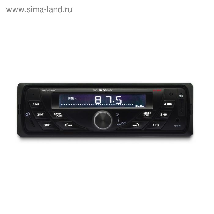 Автомагнитола Soundmax SM-CCR3058F 1din