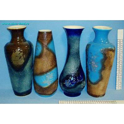 Ваза шамот+деколь в асс 30-35 см