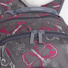 Рюкзак туристический, 2 отдела на молниях, 2 наружных кармана, цвет серый - Фото 3