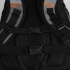 Рюкзак школьный, 2 отдела на молниях, 4 наружных кармана, цвет серый - Фото 3
