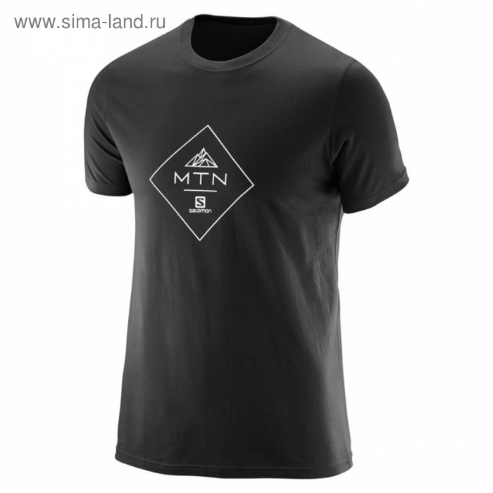 Футболка мужская SALOMON MTN SS COTTON TEE M BLACK (р.46-48) L38207400 - Фото 1