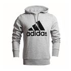 Толстовка мужская ADIDAS LOGO HOOD F MGREYH/BLACK (р.44-46) S21338 - Фото 1