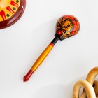 Сахарница дерево хохлома «Ягодка» с ложкой, 10.5×11 см - Фото 5