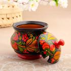 Сахарница дерево хохлома «Ягодка» с ложкой, 10.5×11 см - Фото 7