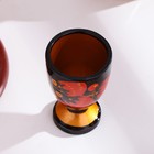 Рюмка «Ягодка», маленькая, 4×6 см, хохлома - Фото 2