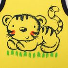 Полукомбинезон детский "Песочница", рост 74 см (48), цвет желтый, принт тигрёнок - Фото 5