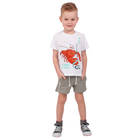 Футболка для мальчика "Рифы", рост 98 см (52), цвет белый, принт лангуст ПДК546001 - Фото 1