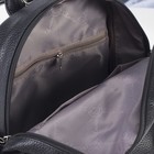 Рюкзак молодёжный, отдел на молнии, наружный карман, цвет чёрный - Фото 3