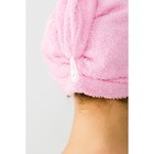 Набор для сауны Экономь и Я: полотенце- парео 68*150см + чалма, розовый, 100%хл, 320 г/м2 - Фото 3