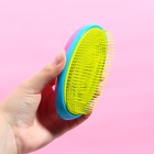Расчёска массажная, 6.5×12 см, PVC коробка, разноцветная - Фото 4