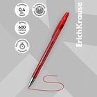 Ручка гелевая ErichKrause R-301 Original Gel, узел 0.5 мм, чернила красные, длина линии письма 600 метров 2329672 - фото 5041883