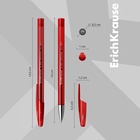 Ручка гелевая ErichKrause R-301 Original Gel, узел 0.5 мм, чернила красные, длина линии письма 600 метров 2329672 - фото 5041884