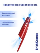 Ручка гелевая ErichKrause. R-301 Original Gel, красный стержень, узел 0.5 мм - Фото 7