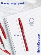 Ручка гелевая ErichKrause R-301 Original Gel, узел 0.5 мм, чернила красные, длина линии письма 600 метров - Фото 8