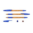 Ручка шариковая ErichKrause R-301 Amber Stick & Grip, узел 0.7 мм, чернила синие, резиновый упор, длина линии письма 1000 метров - Фото 4