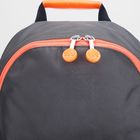 Рюкзак на молнии, 1 отдел, наружный карман, цвет серый - Фото 4
