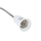 Переходник Ecola, вилка - патрон, E27, 300×40 мм, c выключателем, гибкий, белый - Фото 2