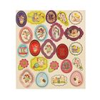 Наклейки пасхальные с золотым тиснением - Фото 1