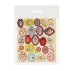 Наклейки пасхальные с золотым тиснением - Фото 2