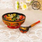 Набор посуды «Розетка с ложкой», дерево хохлома, 10×4×10 см, МИКС - Фото 7