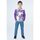 Лонгслив для мальчика, рост 128 см, цвет фиолетовый - Фото 1